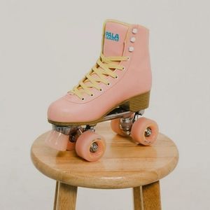 Pink & Yellow Impala Skates